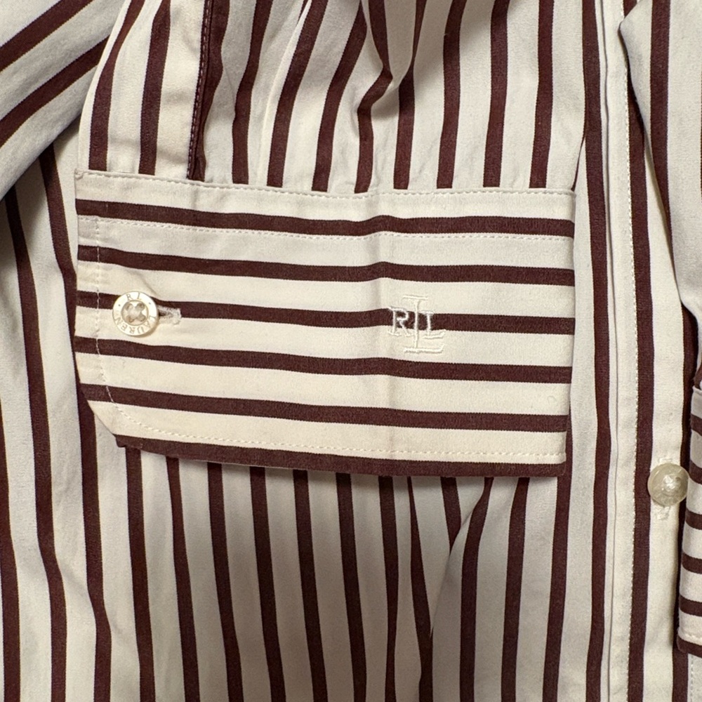 Lauren Ralph Lauren Black and White Striped Skirt - Picture 5 of 7